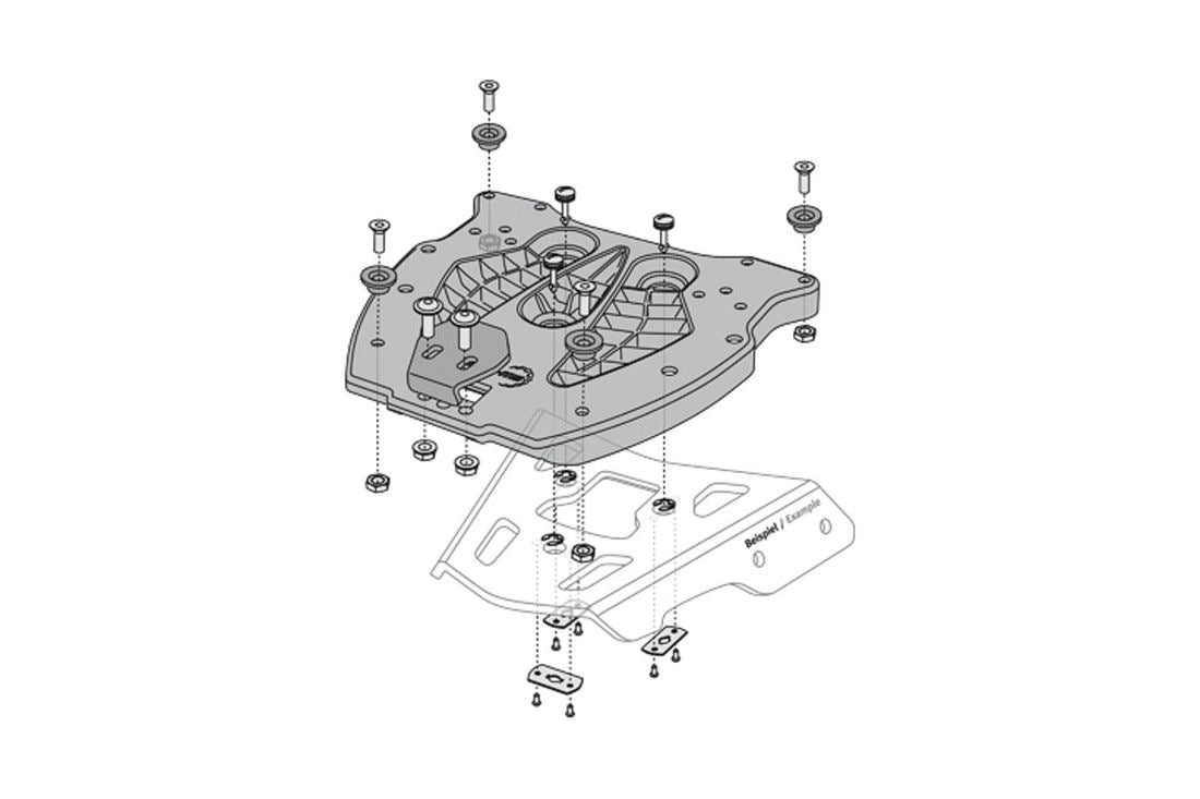 SW-Motech Adapter Plate For ALU-RACK For Trax Top Case